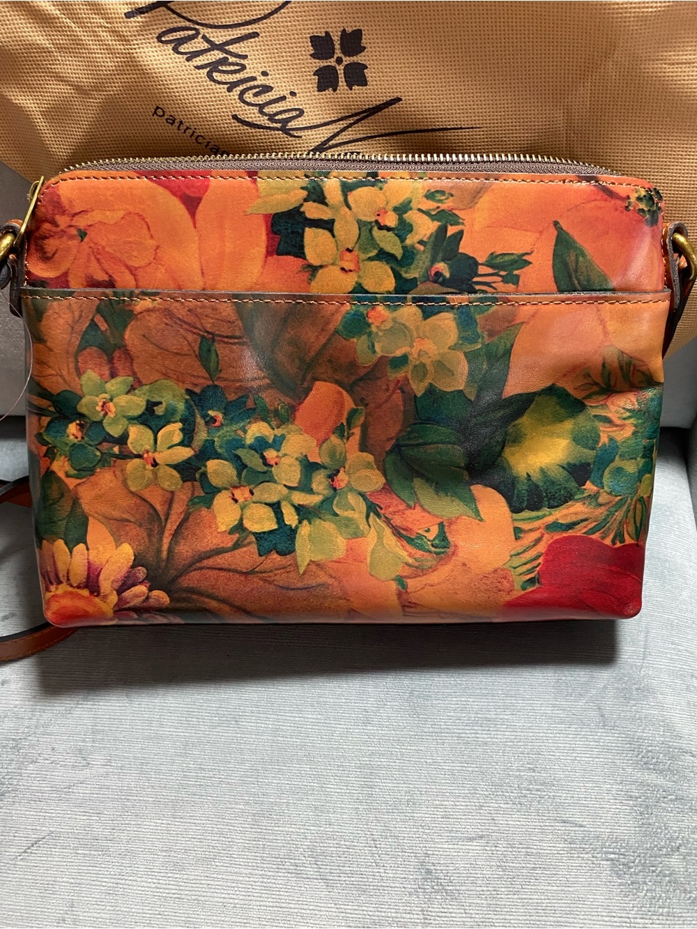 Patricia Nash NWT Avellino  Leather Crossbody & Nazari Wallet Set Spring Multi - Picture 15 of 17